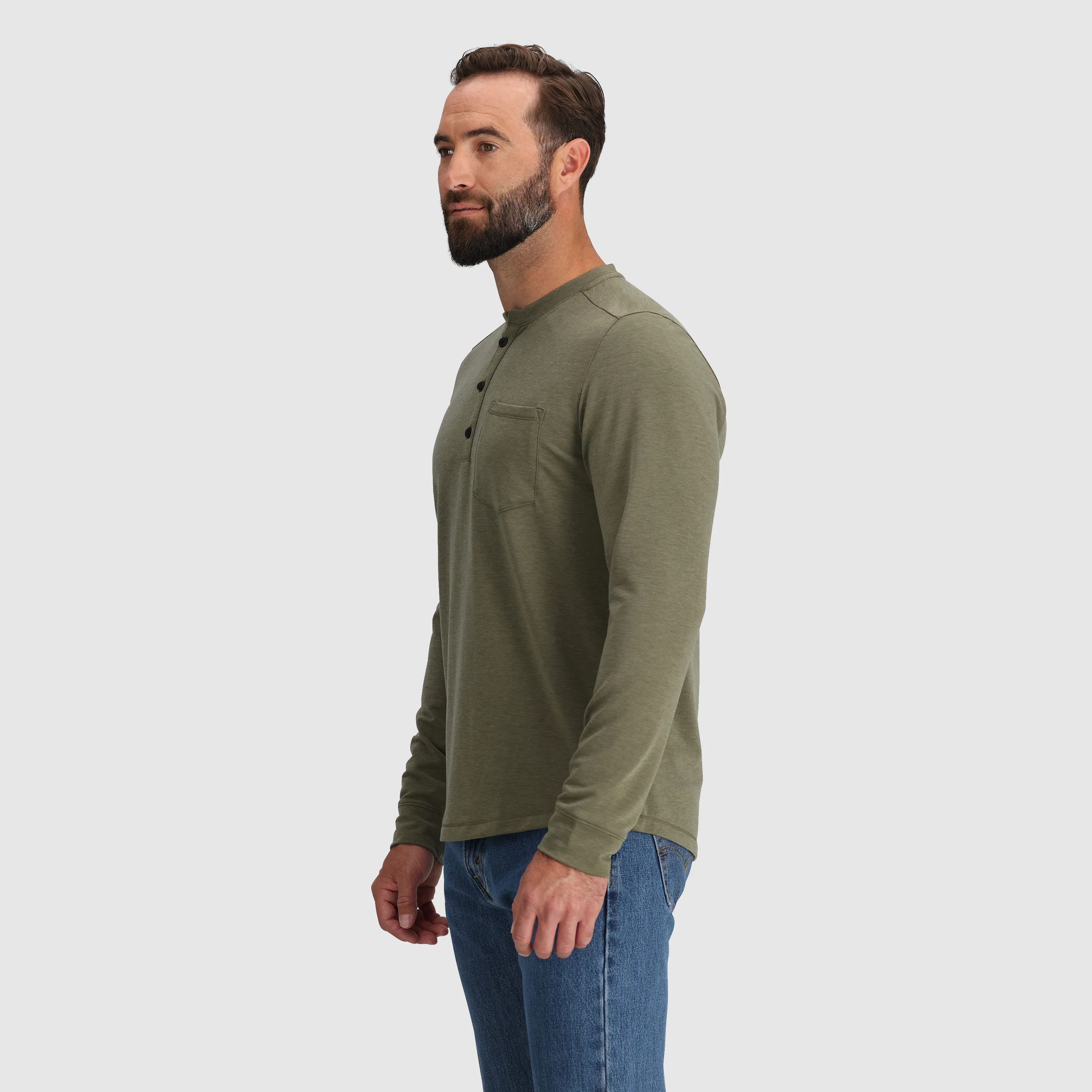 Men's Aberdeen Long Sleeve Henley - Image 24