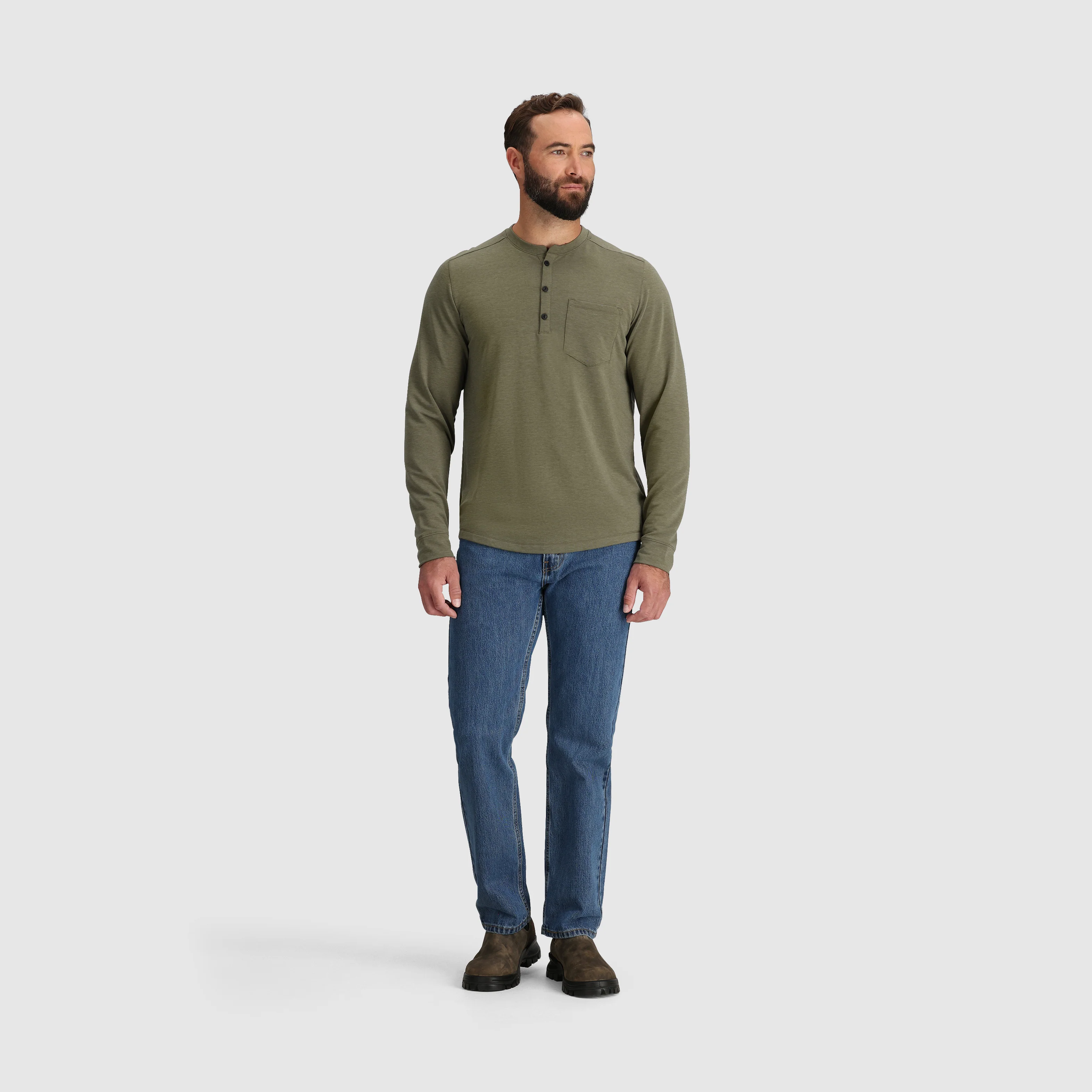 Men's Aberdeen Long Sleeve Henley - Image 25