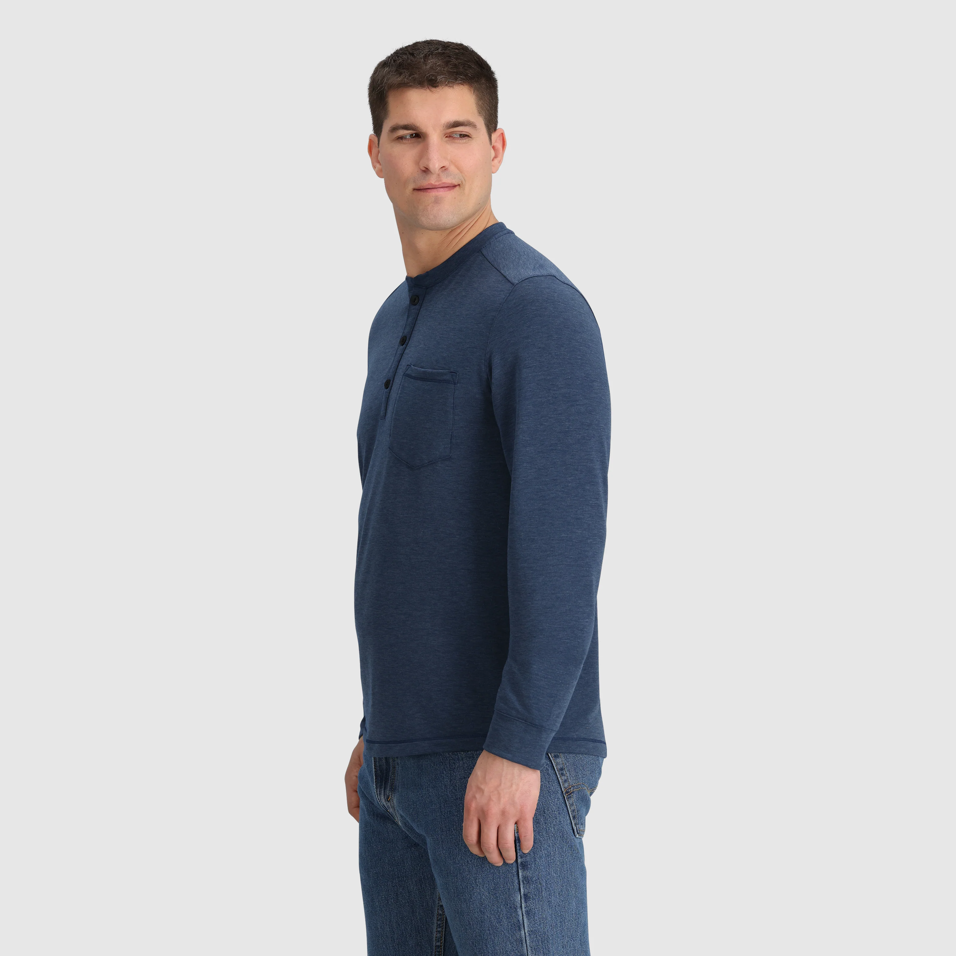 Men's Aberdeen Long Sleeve Henley - Image 28