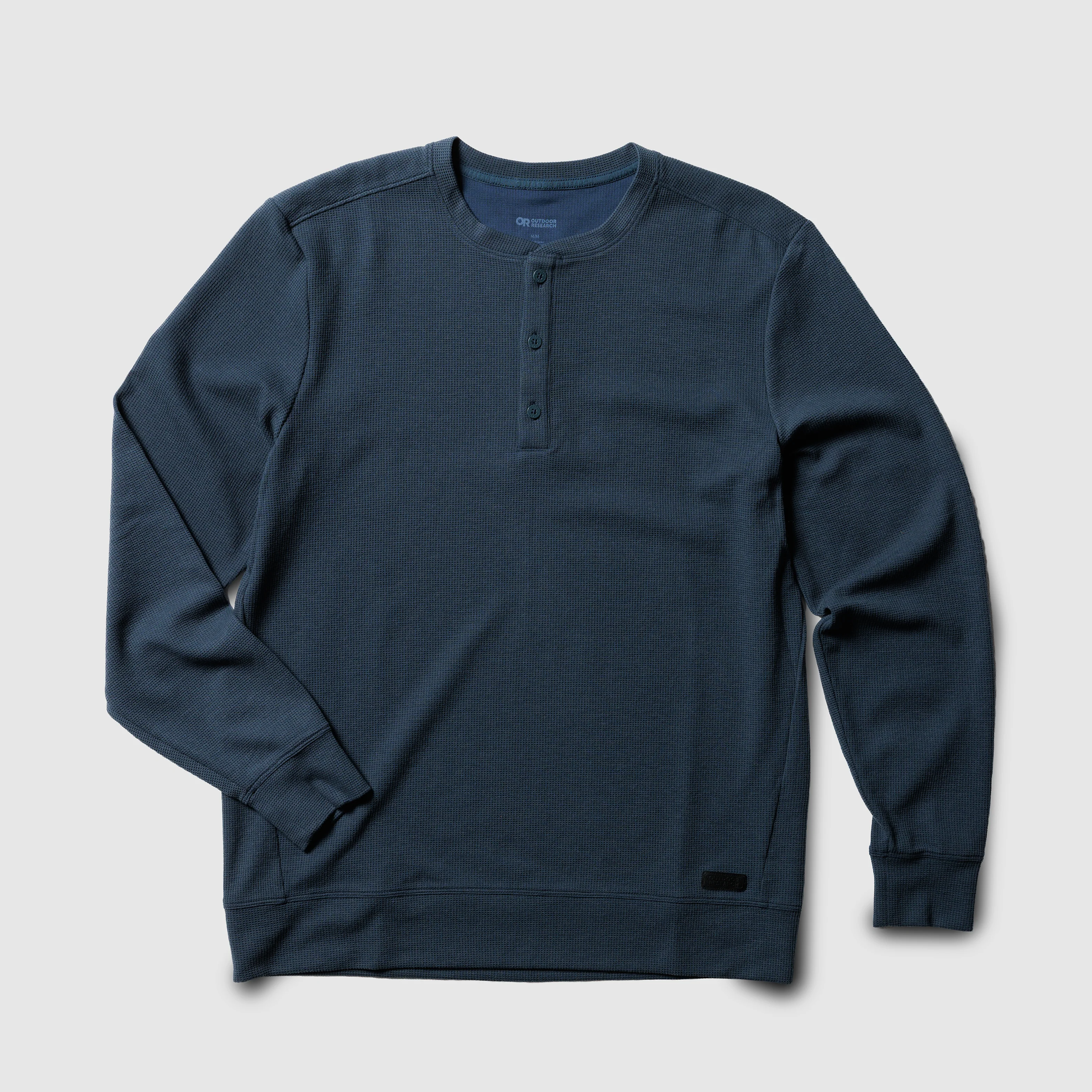 Men's Eclipse Waffle Long Sleeve Henley - Image 11