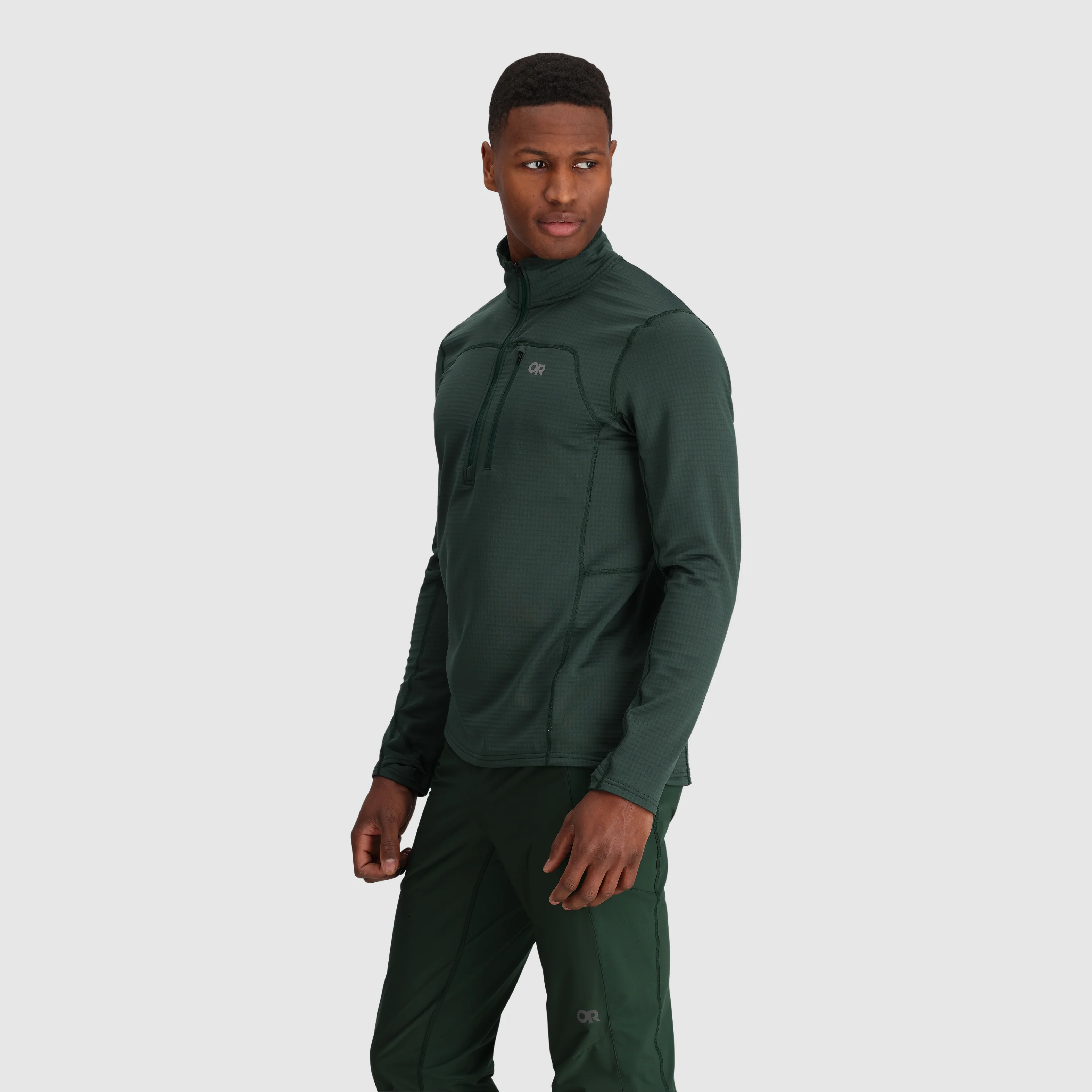 Men's Vigor Grid Fleece Half Zip - Image 13