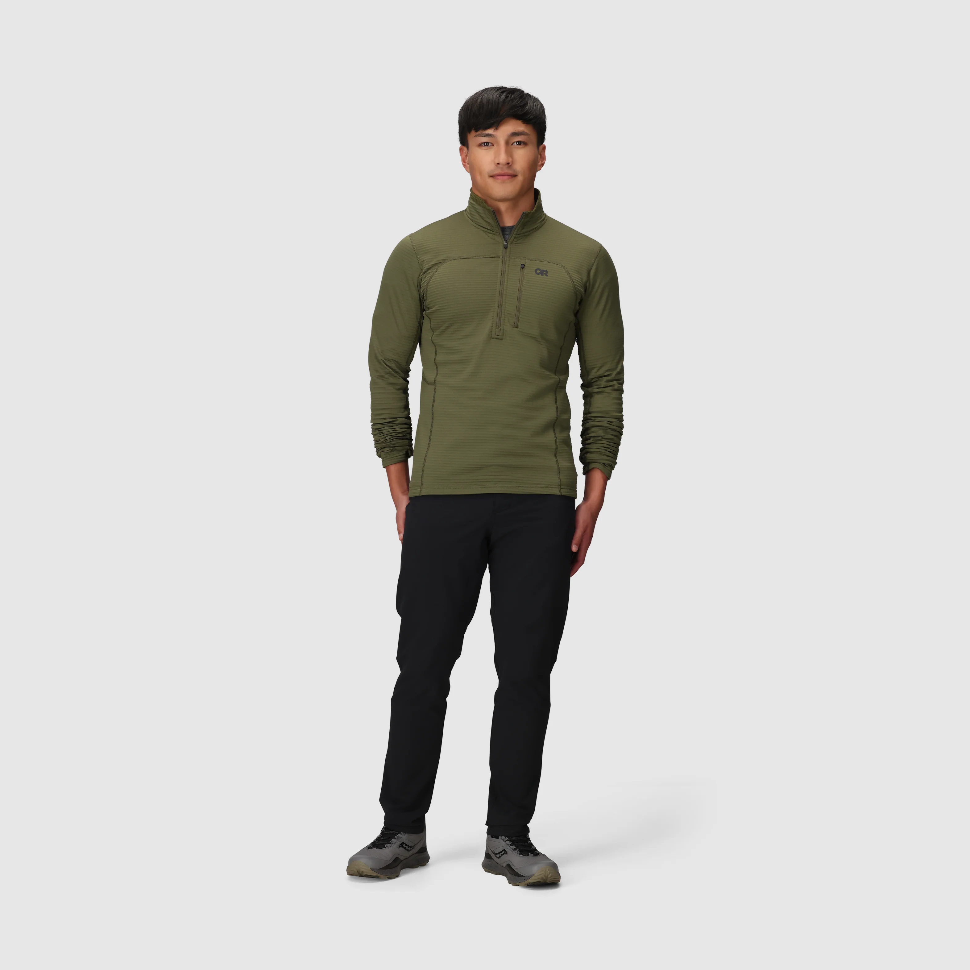 Men's Vigor Grid Fleece Half Zip - Image 5
