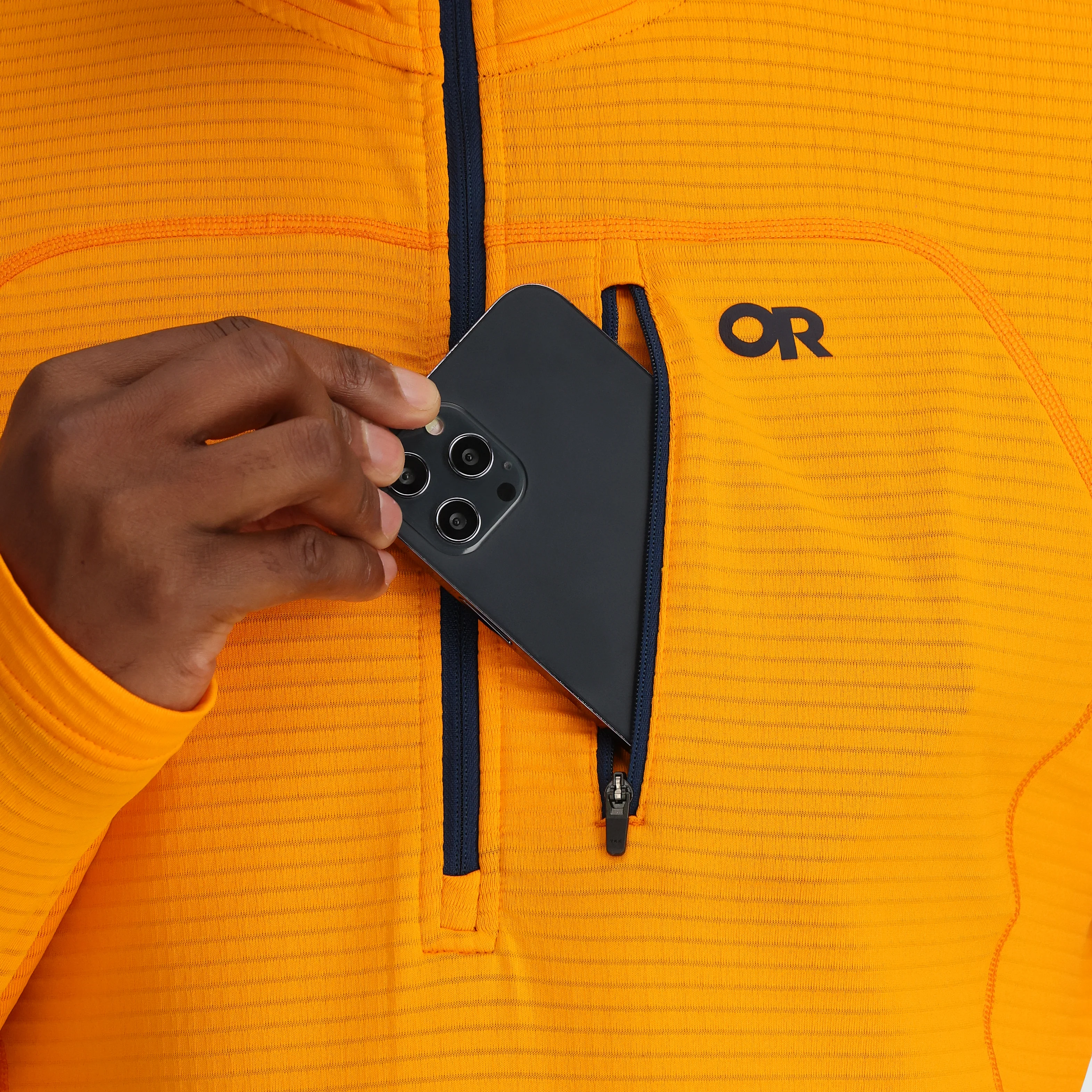 Men's Vigor Grid Fleece Half Zip - Image 53