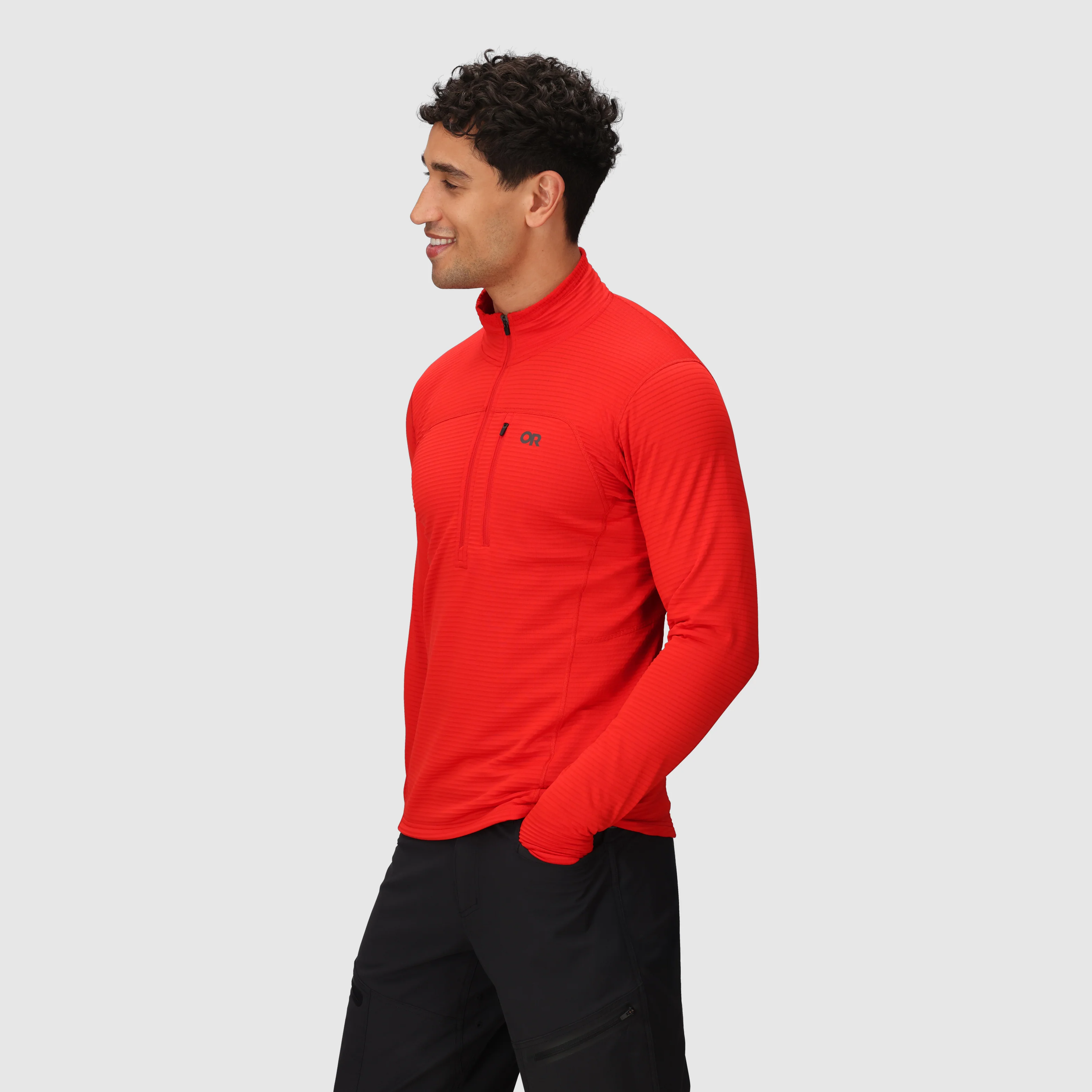 Men's Vigor Grid Fleece Half Zip - Image 8