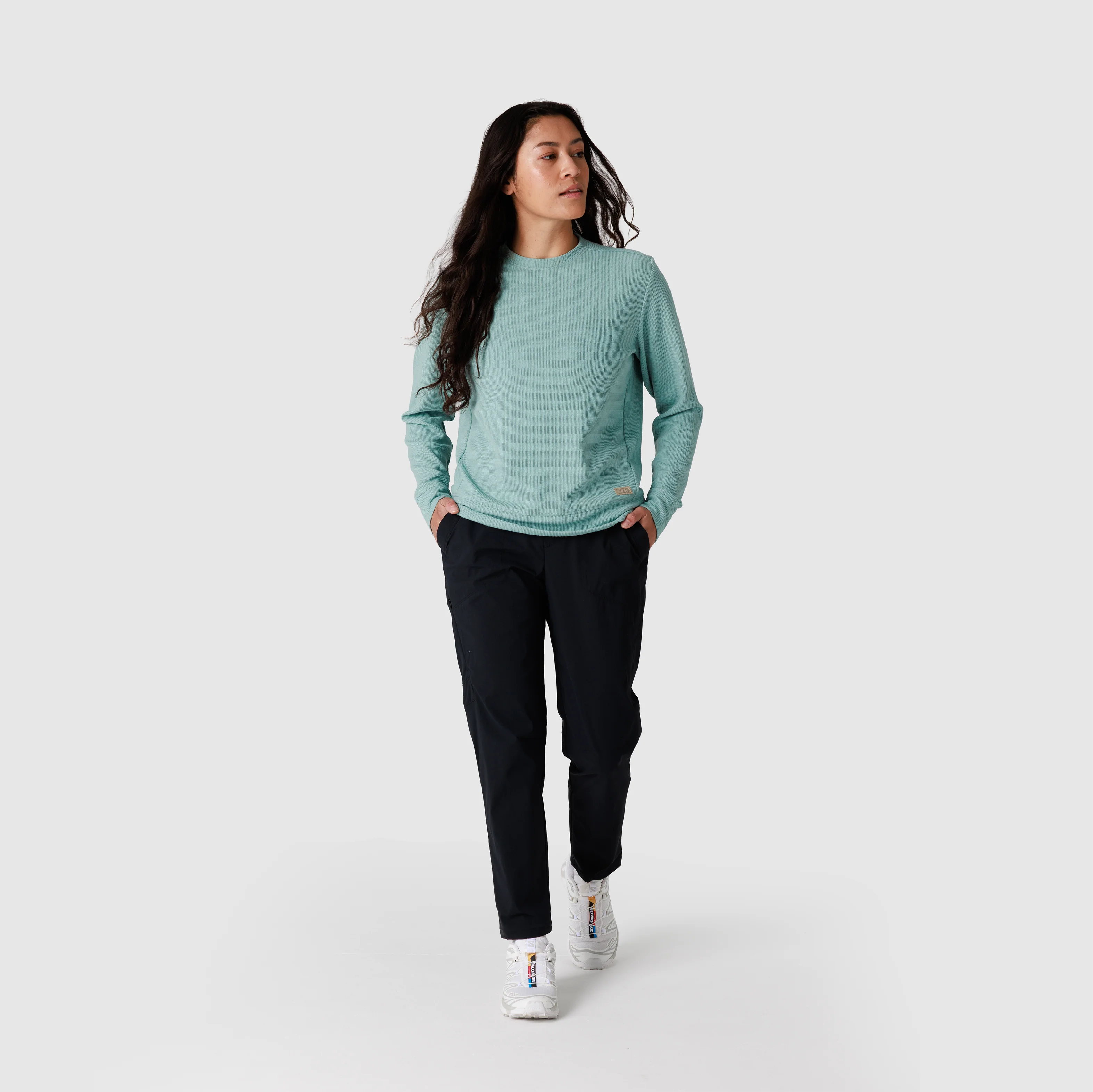 Women's Eclipse Waffle Long Sleeve Tee - Image 10
