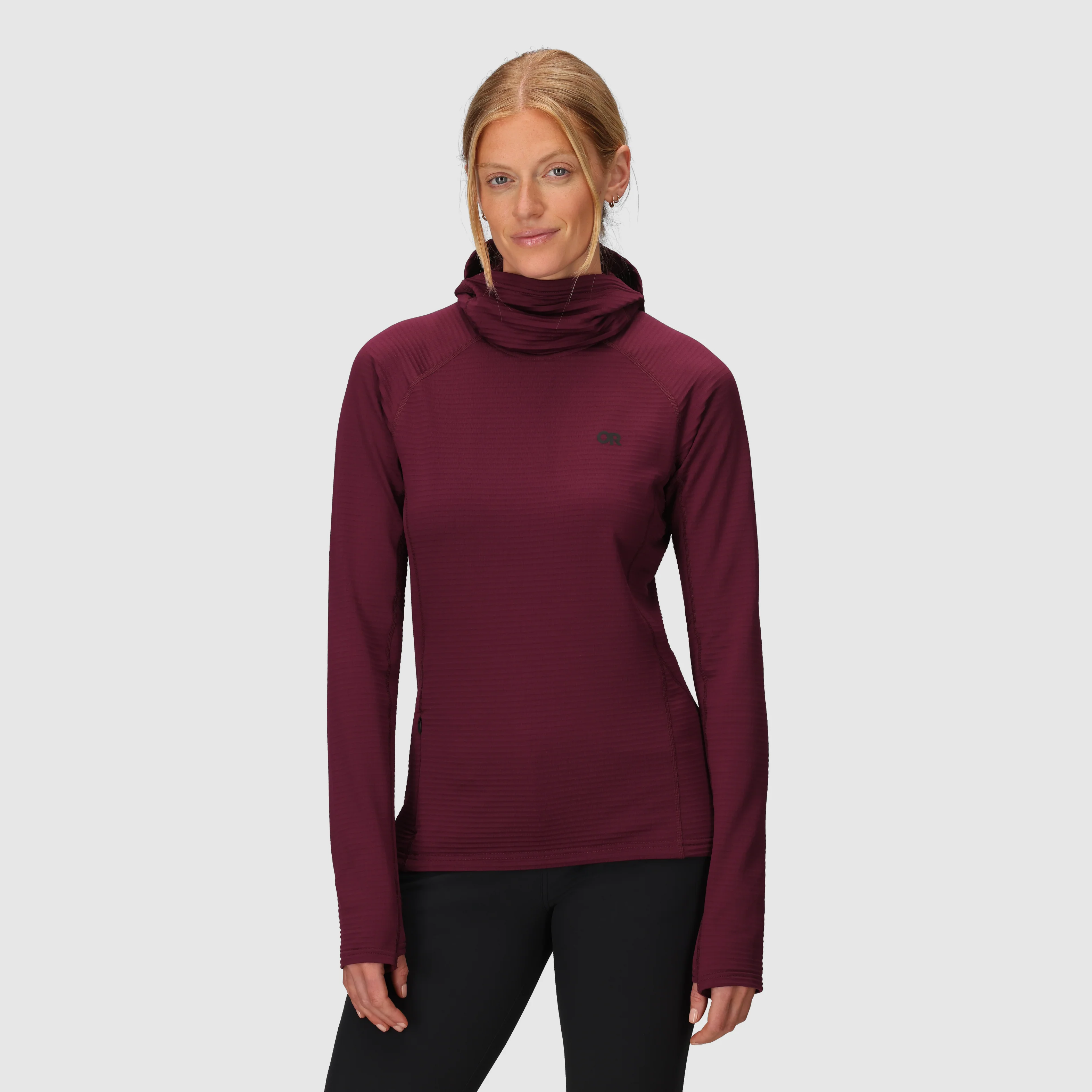 Women's Vigor Grid Fleece Pullover Hoodie - Image 6