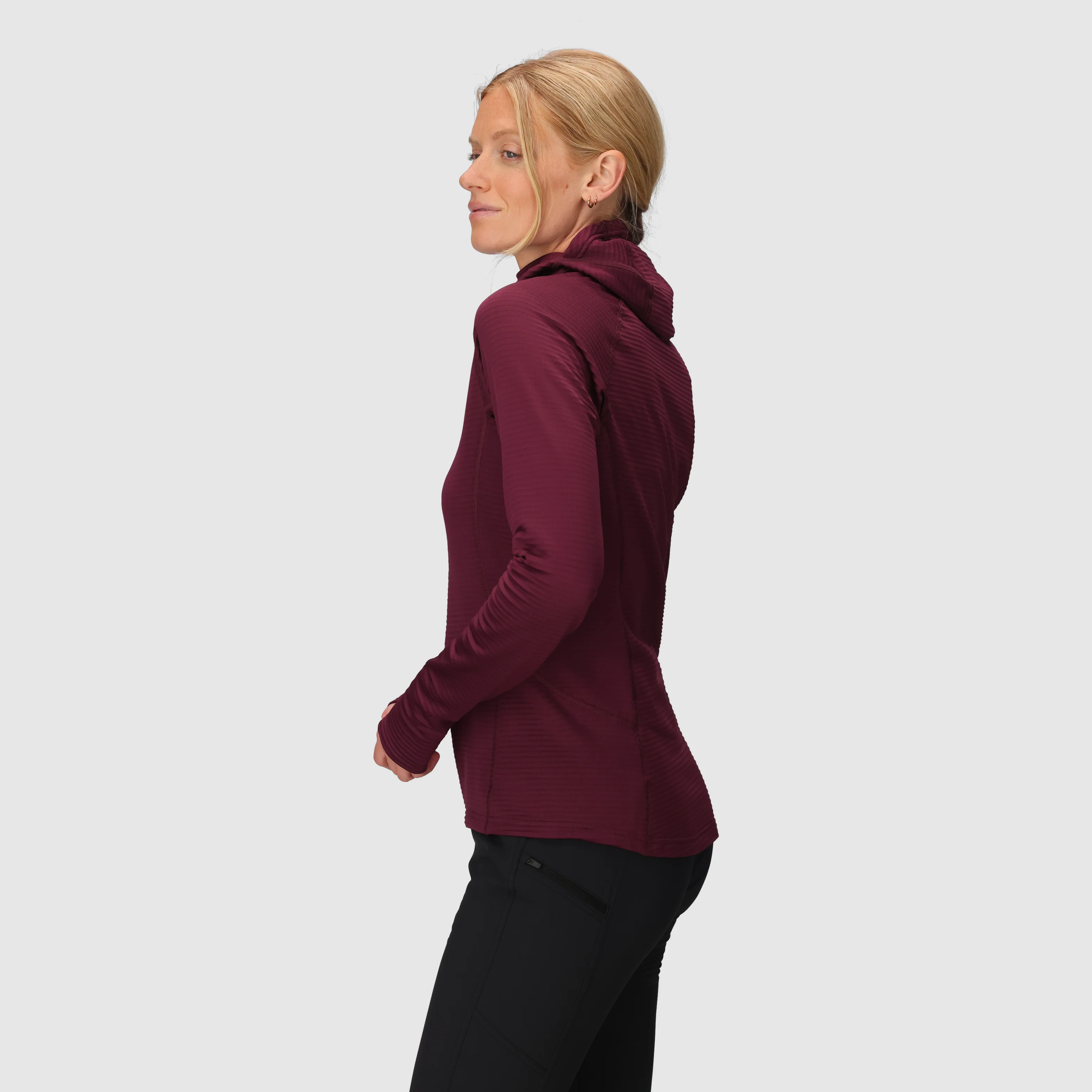 Women's Vigor Grid Fleece Pullover Hoodie - Image 8