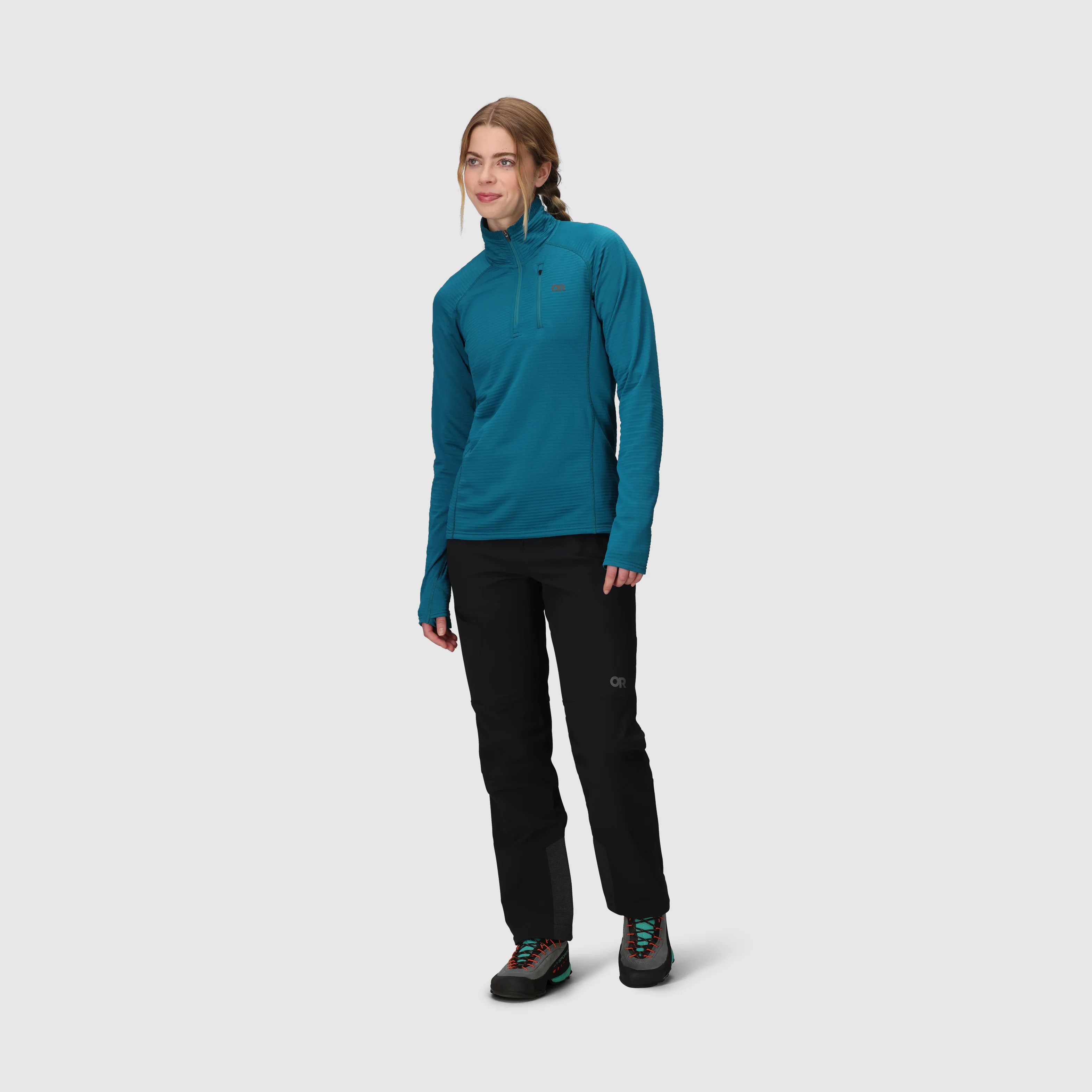 Women's Vigor Grid Fleece Quarter Zip - Image 14