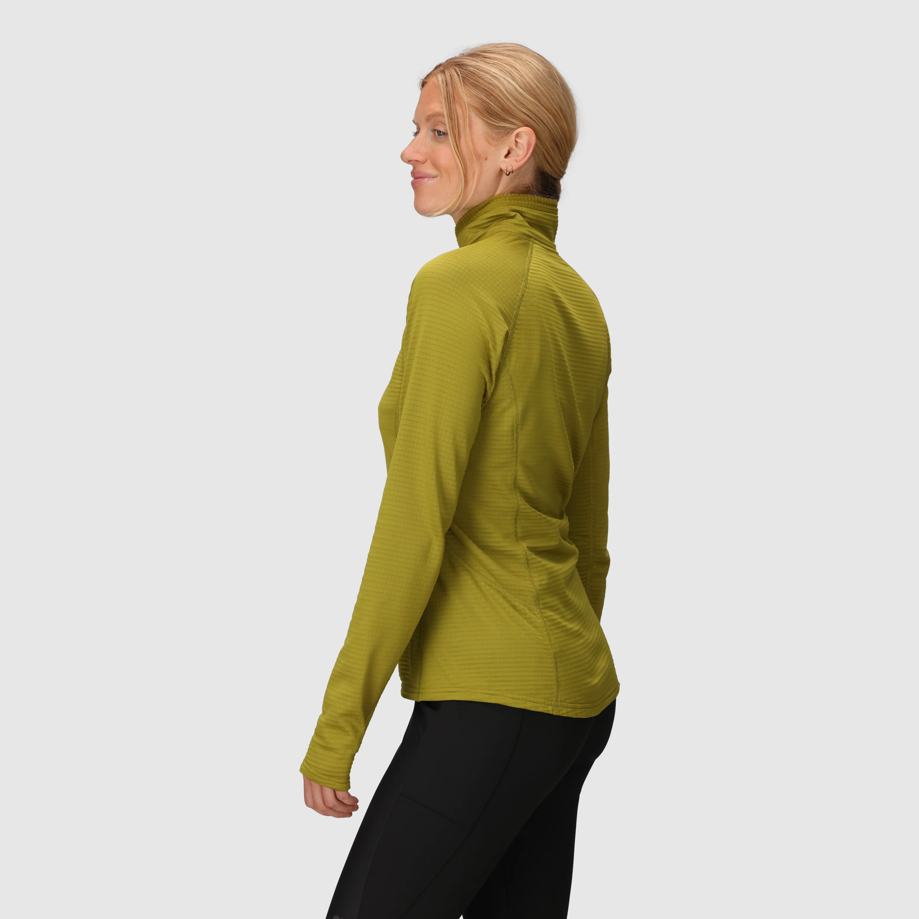 Women's Vigor Grid Fleece Quarter Zip - Image 3