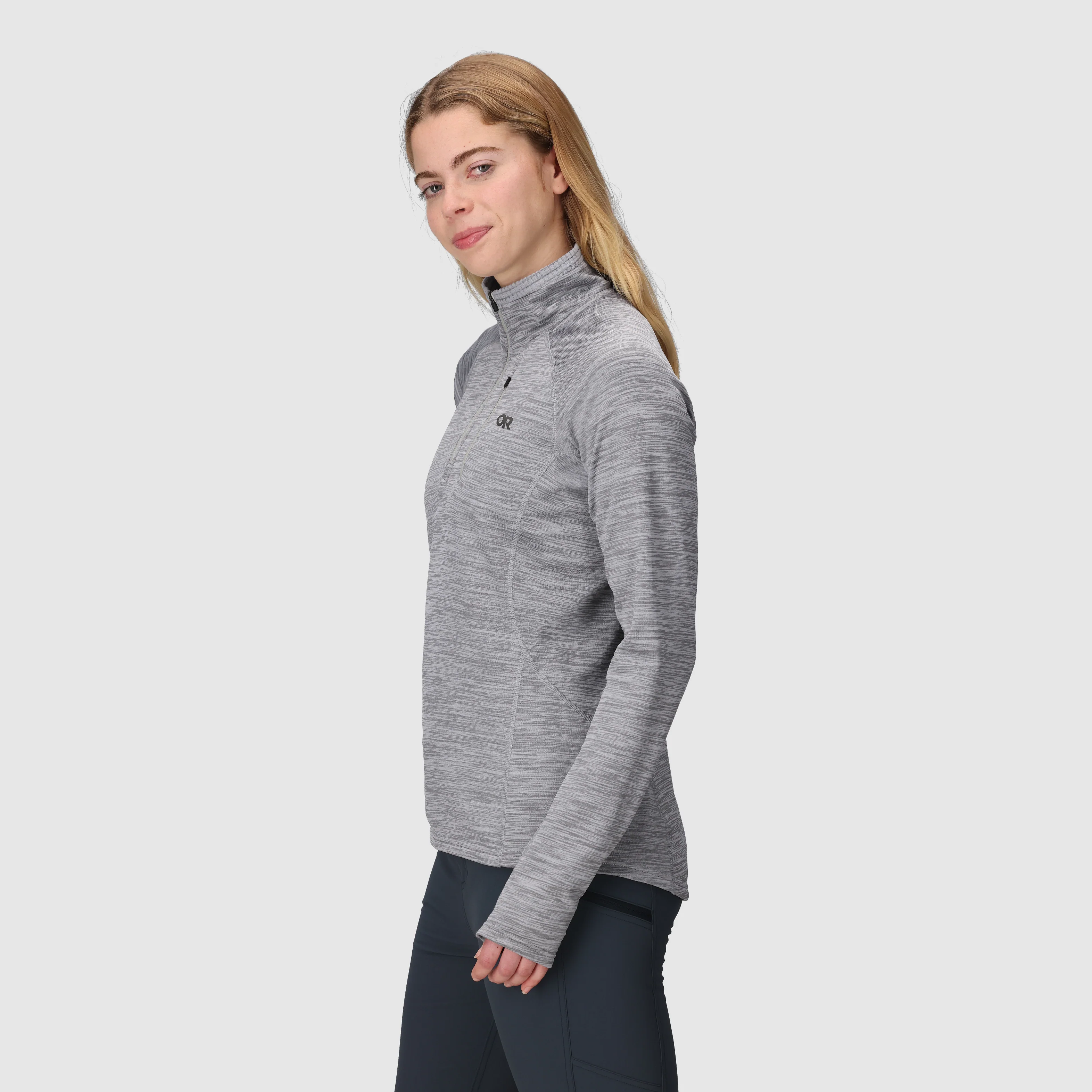 Women's Vigor Grid Fleece Quarter Zip - Image 8