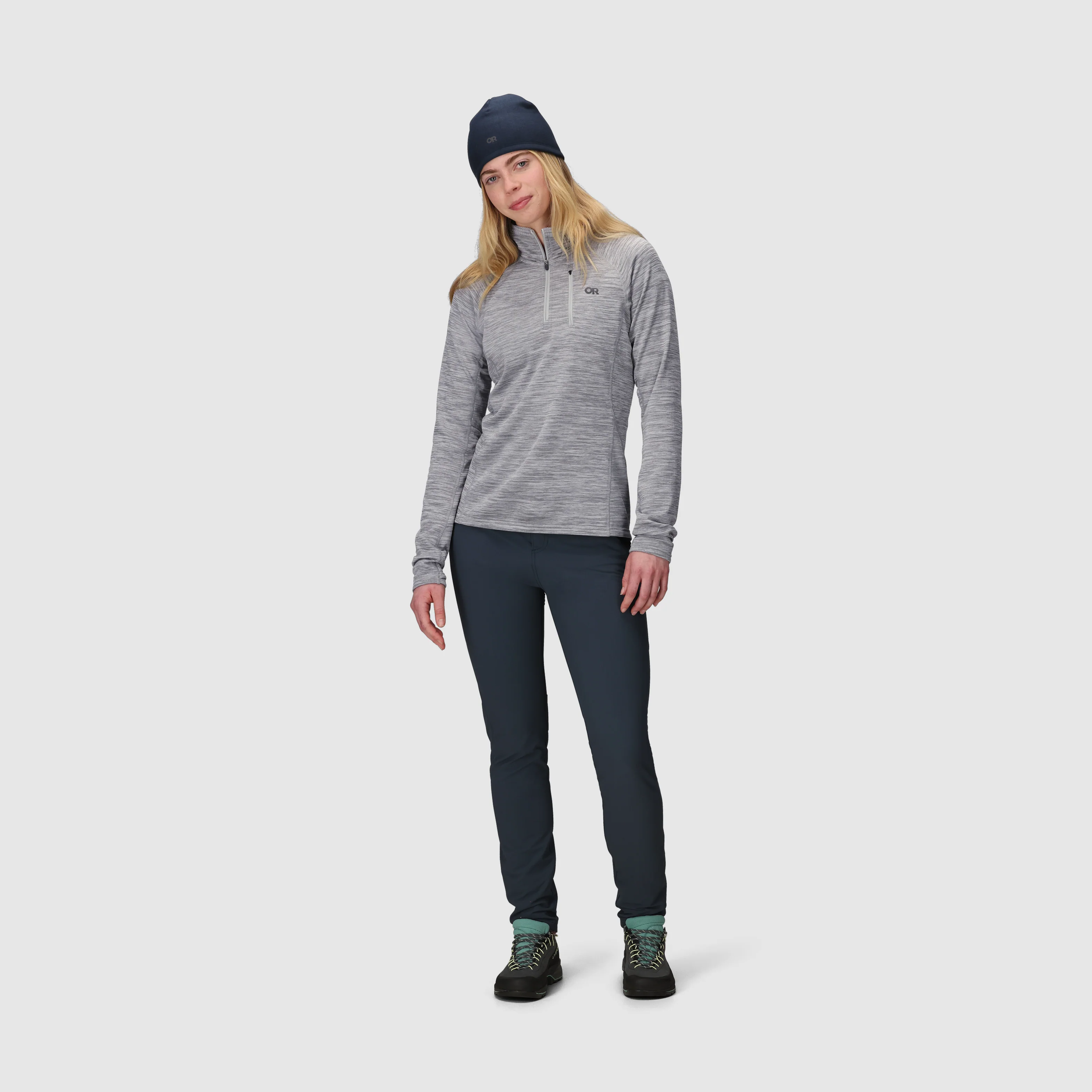 Women's Vigor Grid Fleece Quarter Zip - Image 9